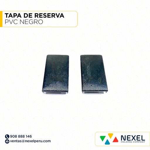 [G62811] TAPA DE RESERVA PVC NEGRO STANDARD