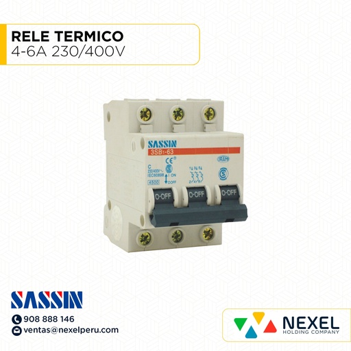 [G31154] RELE TERMICO 4-6A 230/400V SASSIN