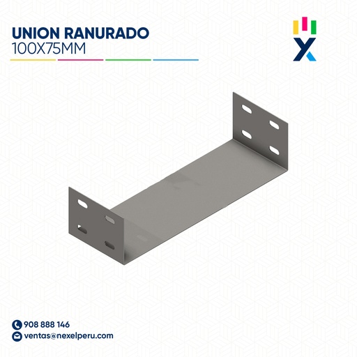 [C13481] UNION RANURADO 100X75MM NACIONAL