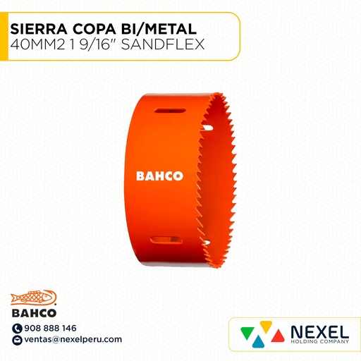 [L23487] SIERRA COPA BI/METAL 40MM2 1 9/16" SANDFLEX