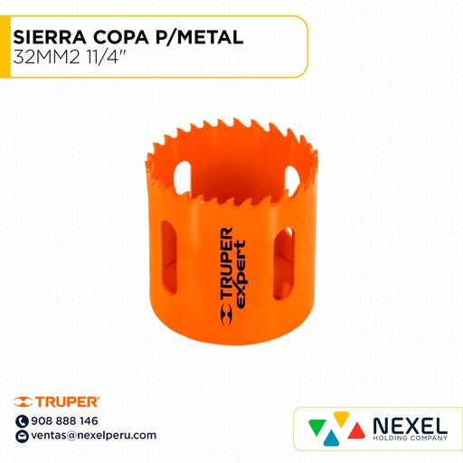 [L22344] SIERRA COPA P/METAL 32MM2 11/4" TRUPER