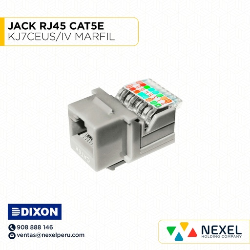 [A64512] JACK RJ45 CAT5E KJ7CEUS/IV MARFIL DIXON