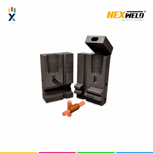 [E16086] MOLDE VARILLA CABLE SOBREPUESTA - T (CR-3) (3/4 - 2/0AWG) T/ M-1595 C/ GYE-182G CART. #115 NEXWELD