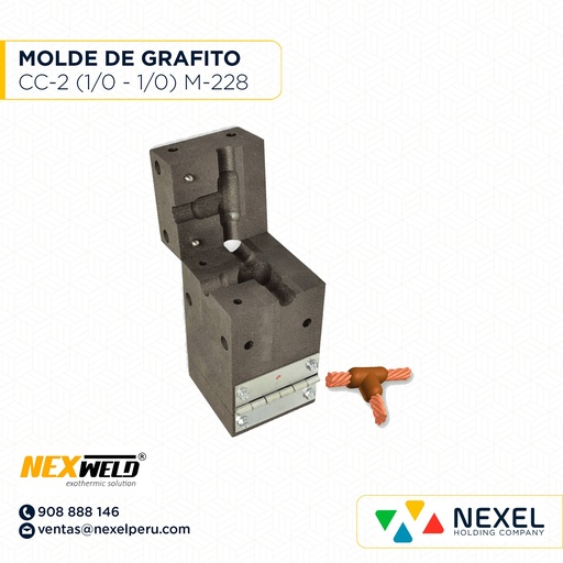 [E16071] MOLDE DERIV. T (CC-2) (1/0-1/0) T/ M-228 C/ TAC-2C2C CART. 90 NEXWELD
