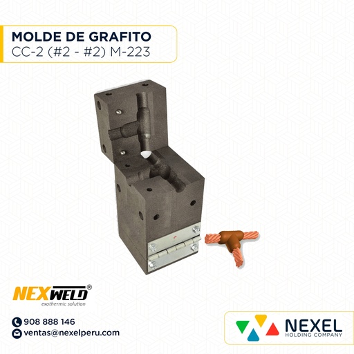 [E16070] MOLDE DERIV. T (CC-2) (#2 - #2) M-223 TAC-1V1V CART. 45 NEXWELD