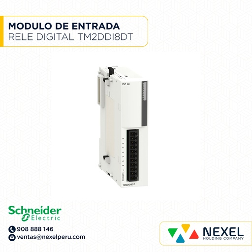 [E13045] MODULO DE ENTRADA PARA RELE DIGITAL TM2DDI8DT SCHNEIDER