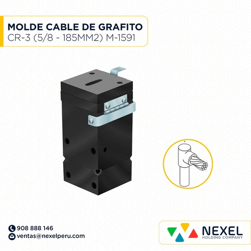 [E11064-O] OUT-MOLDE VARILLA CABLE - L (CR-2) (5/8"-6AWG) T/ M-5799 #90 THERMOWELD 