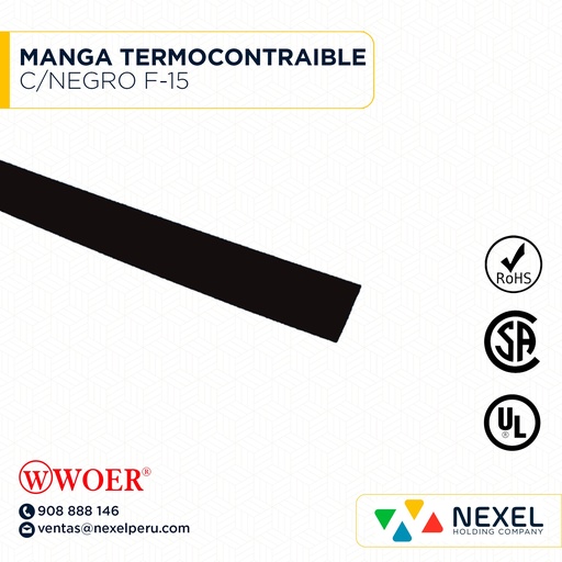 [F72257-2] MANGA TERMOCONTRAIBLE C/NEGRO F-15 WOER