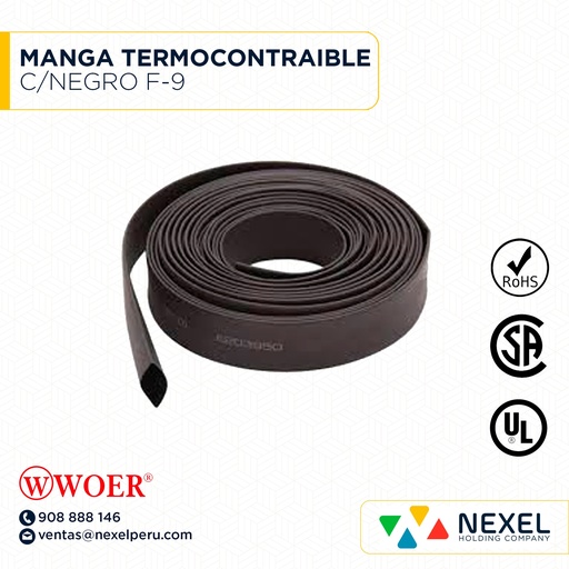 [F72254-2] MANGA TERMOCONTRAIBLE C/NEGRO F-9 WOER