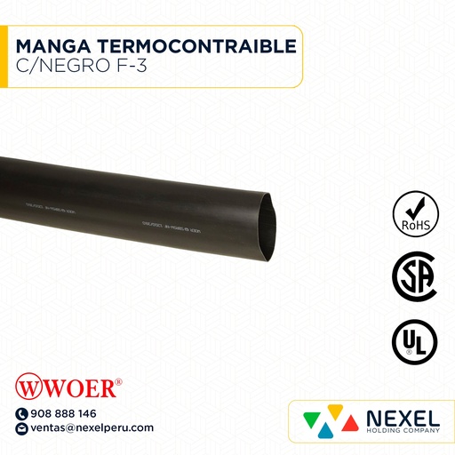 [F72230-1] MANGA TERMOCONTRAIBLE C/NEGRO F-3 WOER