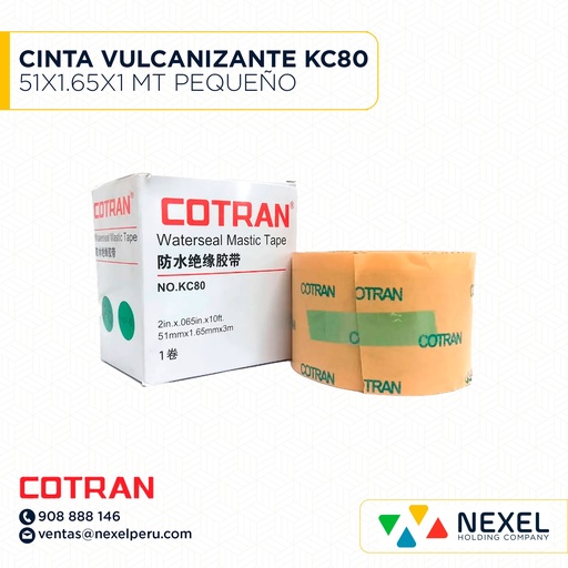 [F21296] CINTA VULCANIZANTE KC80 51X1.65X1 MT PEQUEÑO COTRAN