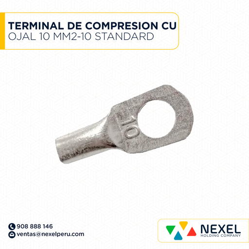 [F124692] TERMINAL DE COMPRESION CU OJAL 10 MM2-10 STANDARD