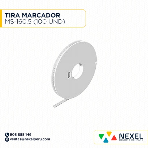 [F163629] TIRA MARCADOR MS-160.5 (100 UND) NACIONAL