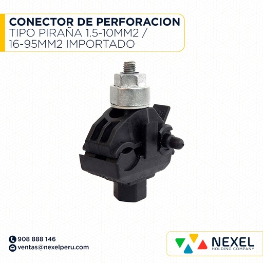 [E32617] CONECTOR DE PERFORACION TIPO PIRAÑA 1.5-10MM2 / 16-95MM2 IMPORTADO