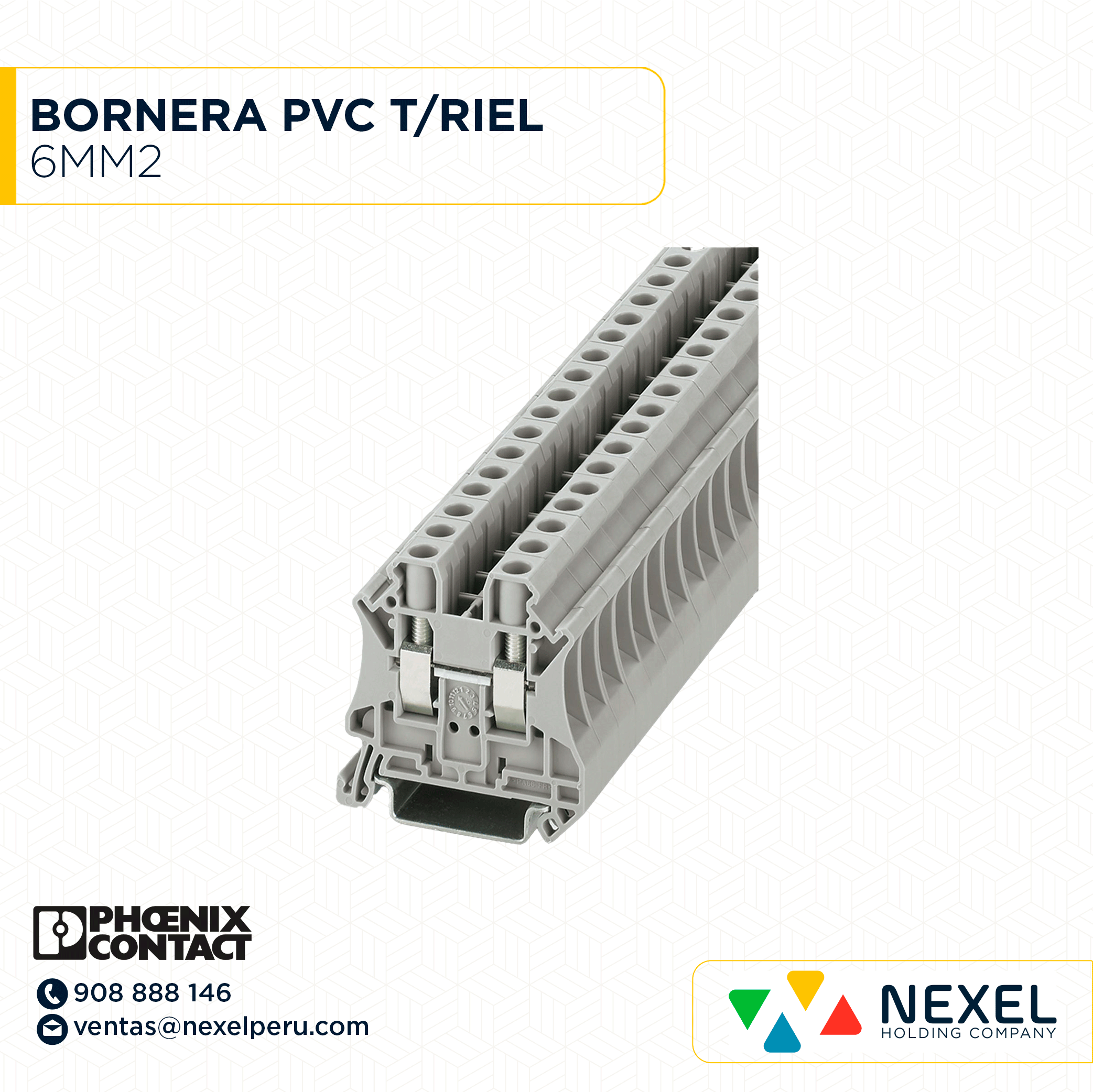 [F142445-O] OUT- BORNERA PVC T/RIEL 6MM2 PHOENIX CONTACT