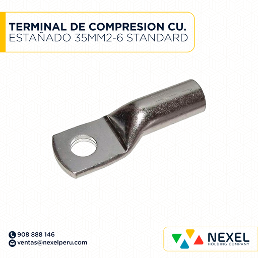 [F122060] TERMINAL DE COMPRESION CU. ESTAÑADO 35MM2-6 STANDARD