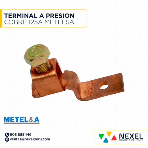 [F122020] TERMINAL A PRESION COBRE 125A METELSA