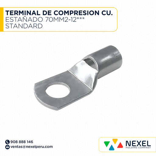 [F121942] TERMINAL DE COMPRESION CU. ESTAÑADO 70MM2-12*** STANDARD