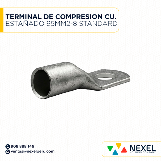 [F121933] TERMINAL DE COMPRESION CU. ESTAÑADO 95MM2-8 STANDARD