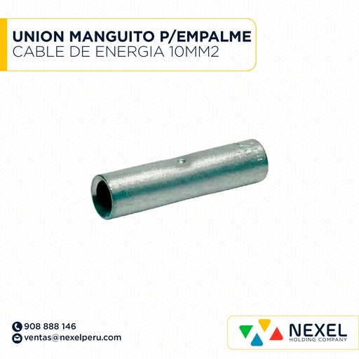 [F121906] UNION MANGUITO P/EMPALME CABLE DE ENERGIA 10MM2 STANDARD