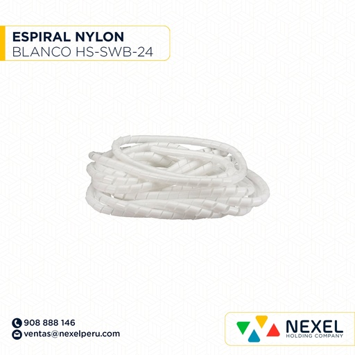 [F91445] ESPIRAL NYLON HS-SWB-24 BLANCO STANDARD