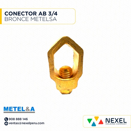 [E32702] CONECTOR AB 3/4 BRONCE METELSA