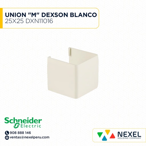 [C41443] UNION 25X25 "M" DEXSON BLANCO/ DXN11066 SCHNEIDER