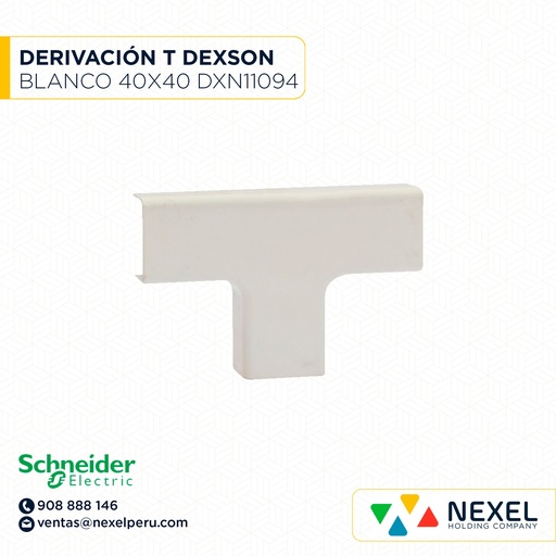 [C41429] DERIVACION 40X40 "T" DEXSON BLANCO/ DXN11094 SCHNEIDER