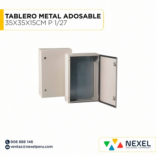 [D11516] TABLERO METAL ADOSABLE 35X35X15CM P 1/27 NACIONAL