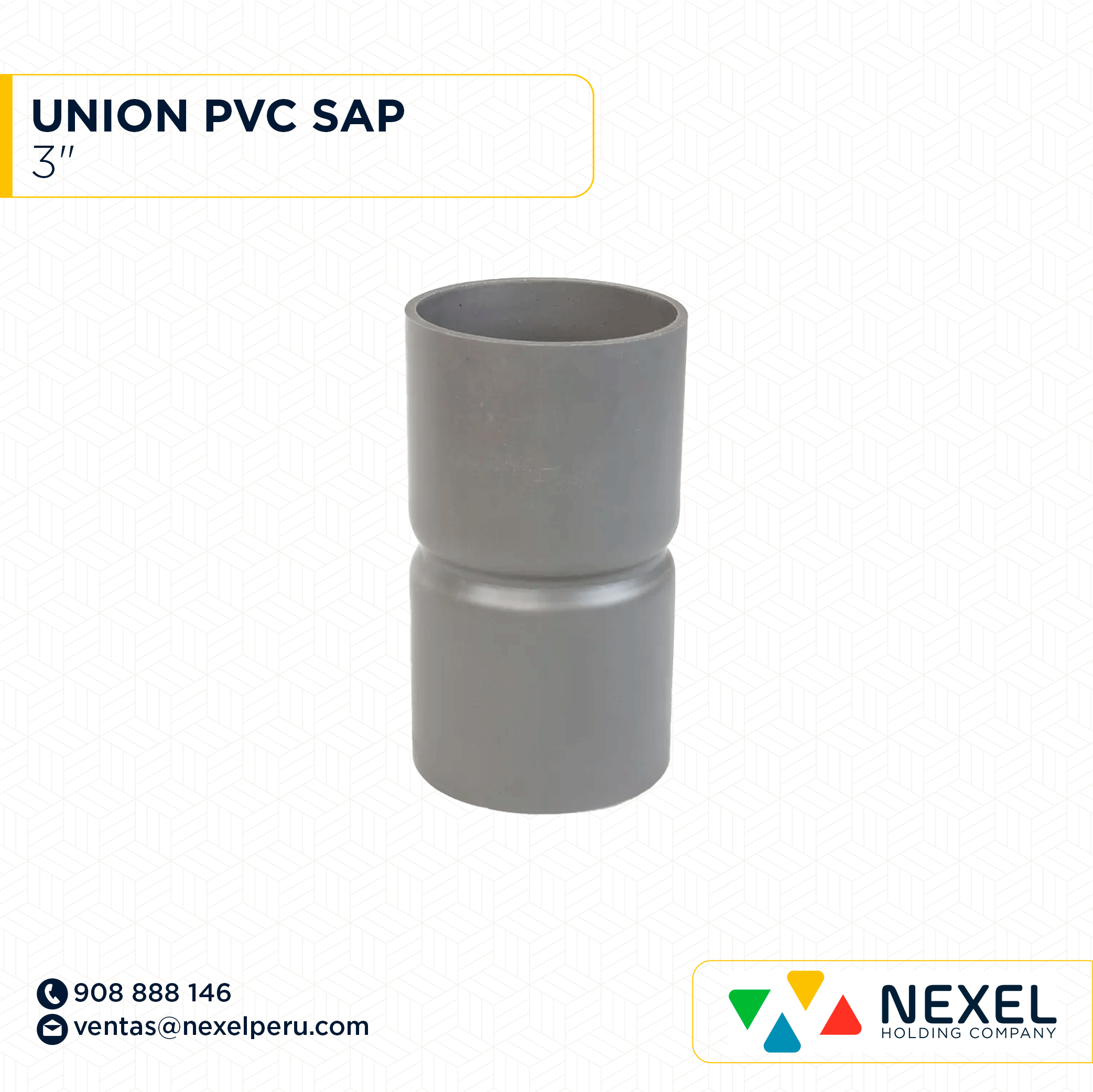 [B84672] UNION PVC SAP 3" NACIONAL