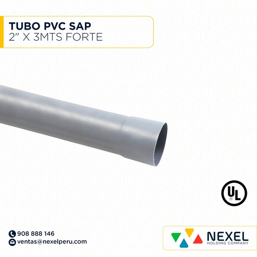 [B82434] TUBO PVC SAP 2" X 3MTS FORTE (OUTLET)
