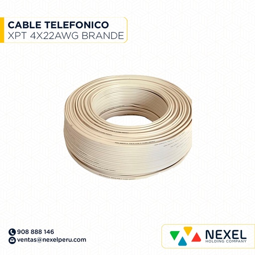 [A63319] CABLE TELEFONICO XPT 4X22AWG BRANDE