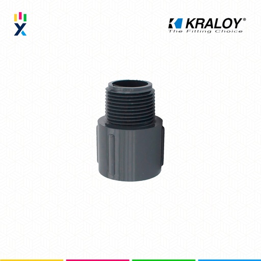 [B743689] CONECTOR PVC MACHO SCH40/80 3" (75MM) UL651 KRALOY