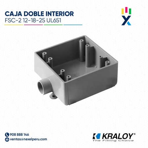 [B743713] CAJA DOBLE INT FSC-2 KRALOY 12-18-25 UL651
