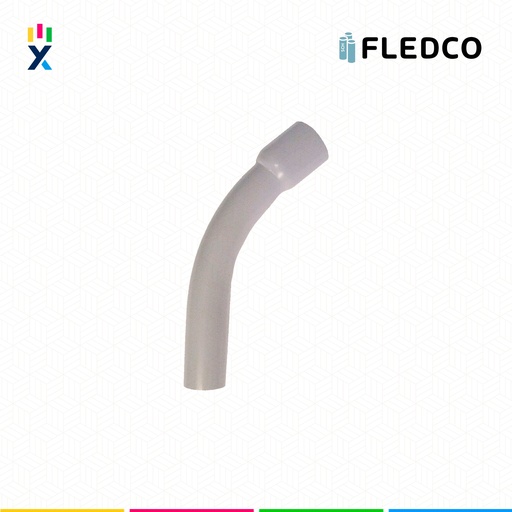 [B743542] CURVA CONDUIT PVC 4" 45° SCH40 UL651 UV PROT. CC 3244 FLEDCO
