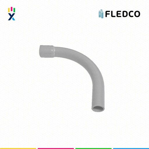 [B743545] CURVA CONDUIT PVC 3/4" 90° SCH80 UL651 UV PROT. CC 3251 FLEDCO